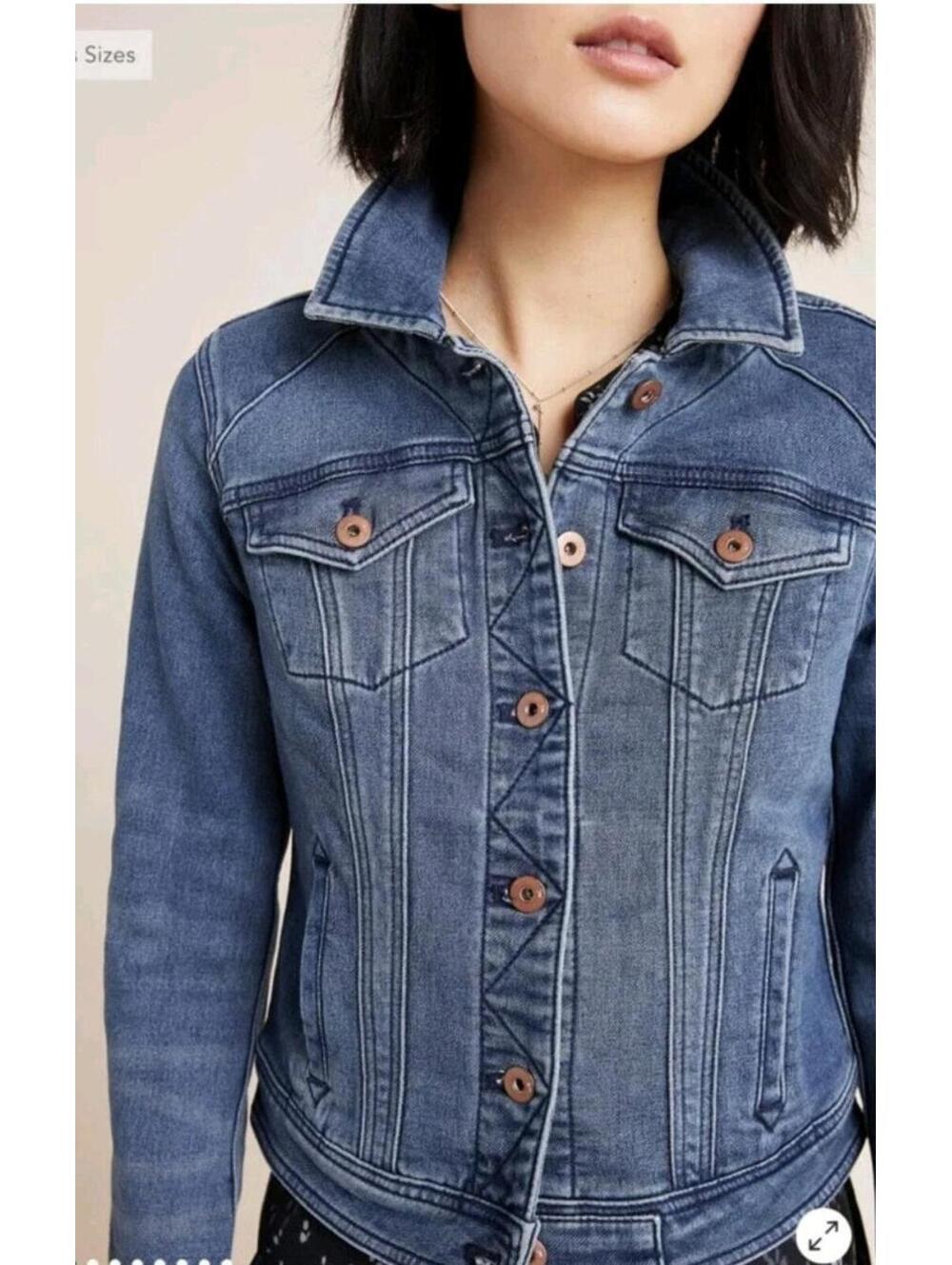 Anthropologie Pilcro And The Letterpress Classic Denim Jacket Size M $130